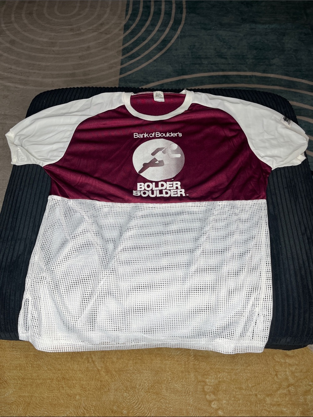 Vintage Bank of Boulder’s Bolder Boulder Frank Shorter Running Gear